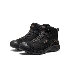 Men's Targhee IV Wide Waterproof Hiking Boot Triple Black / Keen