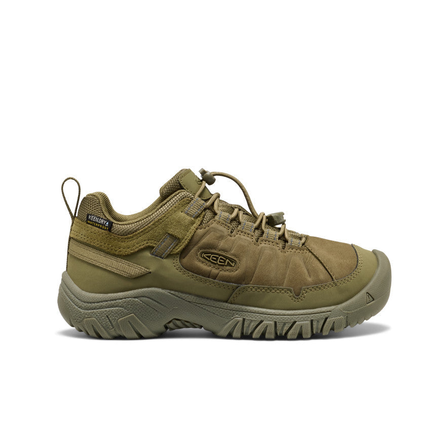 Big Kids' Targhee IV Waterproof Hiking Shoe Martini Olive / Keen