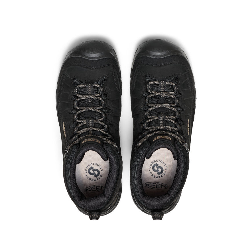Men's Targhee IV Wide Waterproof Hiking Boot Triple Black / Keen
