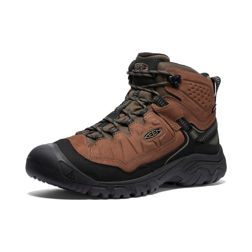 Men's Targhee IV Wide Waterproof Hiking Boot Bison/Black / Keen
