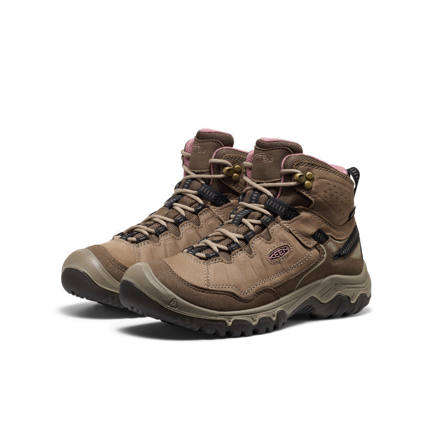 Women's Targhee IV Waterproof Hiking Boot Brindle/Nostalgia Rose / Keen