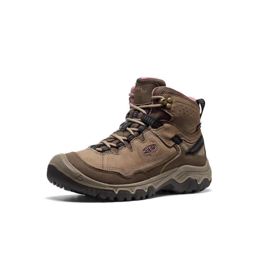 Women's Targhee IV Waterproof Hiking Boot Brindle/Nostalgia Rose / Keen
