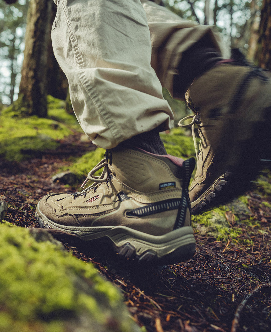 Women's Targhee IV Waterproof Hiking Boot Brindle/Nostalgia Rose / Keen