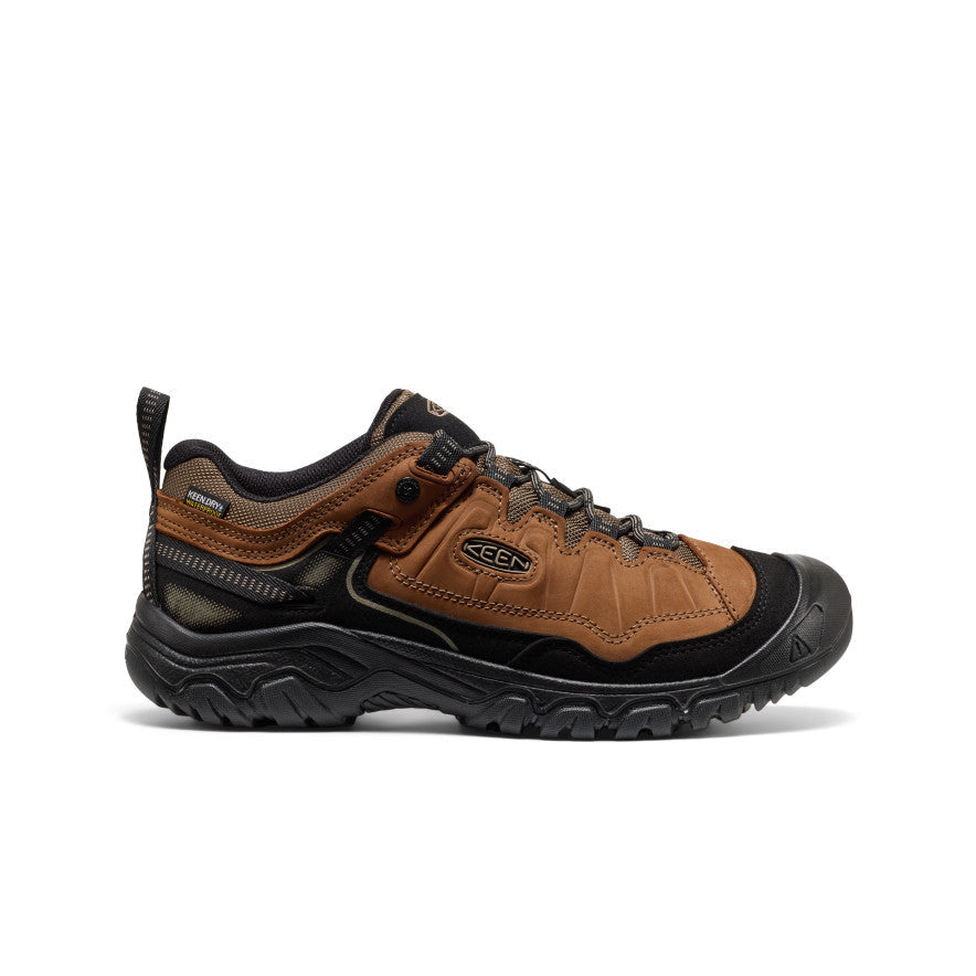 Men's Targhee IV Wide Waterproof Hiking Shoe Bison/Black / Keen