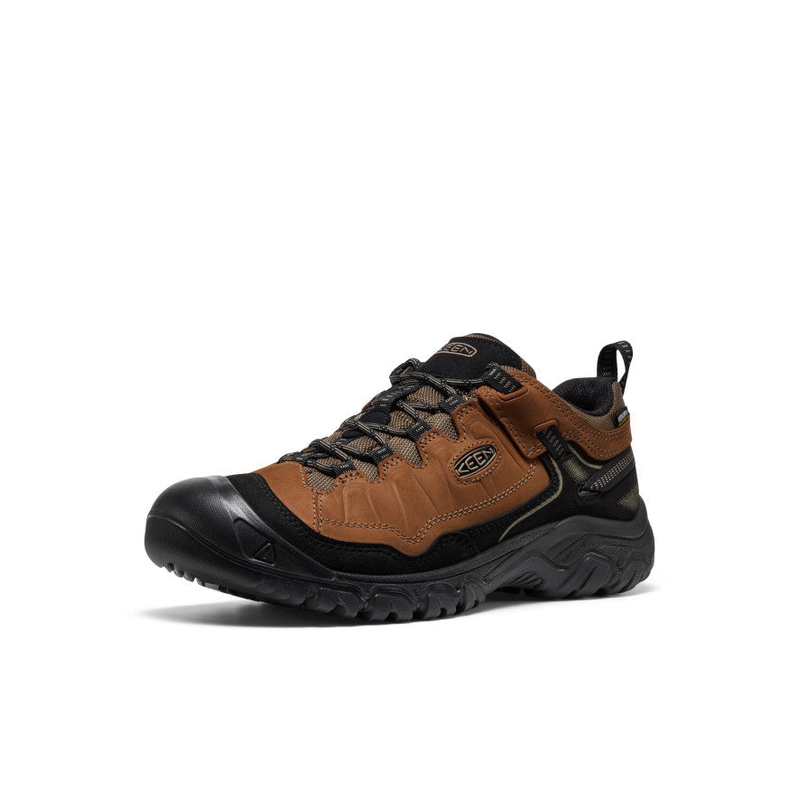Men's Targhee IV Wide Waterproof Hiking Shoe Bison/Black / Keen