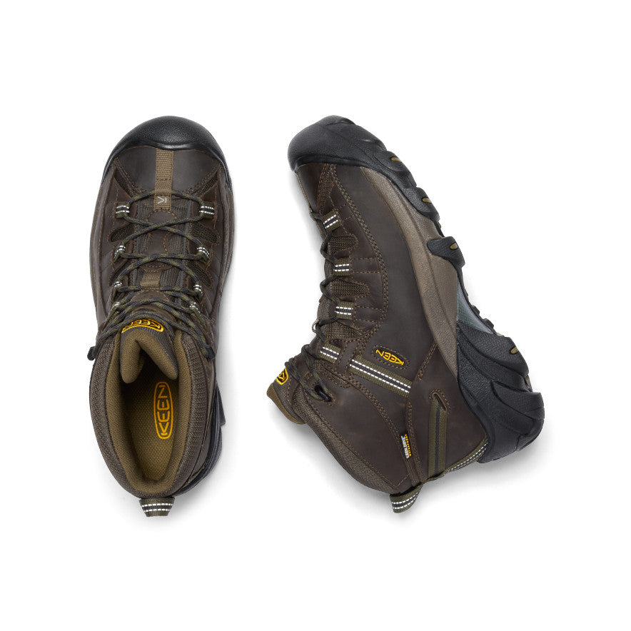 Men's Targhee II Mid Waterproof Hiking Boots Canteen/Dark Olive / Keen