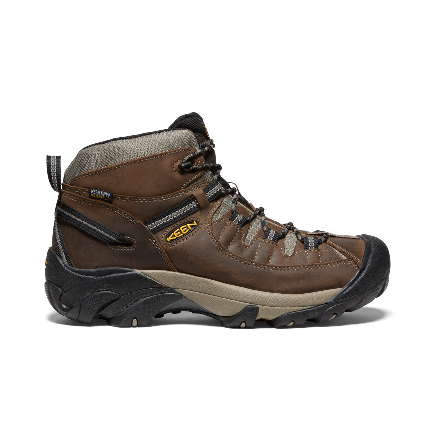Men's Targhee II Mid Waterproof Hiking Boots Shitake/Brindle / Keen