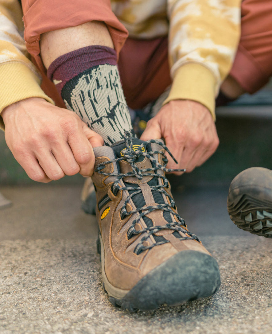Men's Targhee II Mid Waterproof Hiking Boots Black Olive/Yellow / Keen
