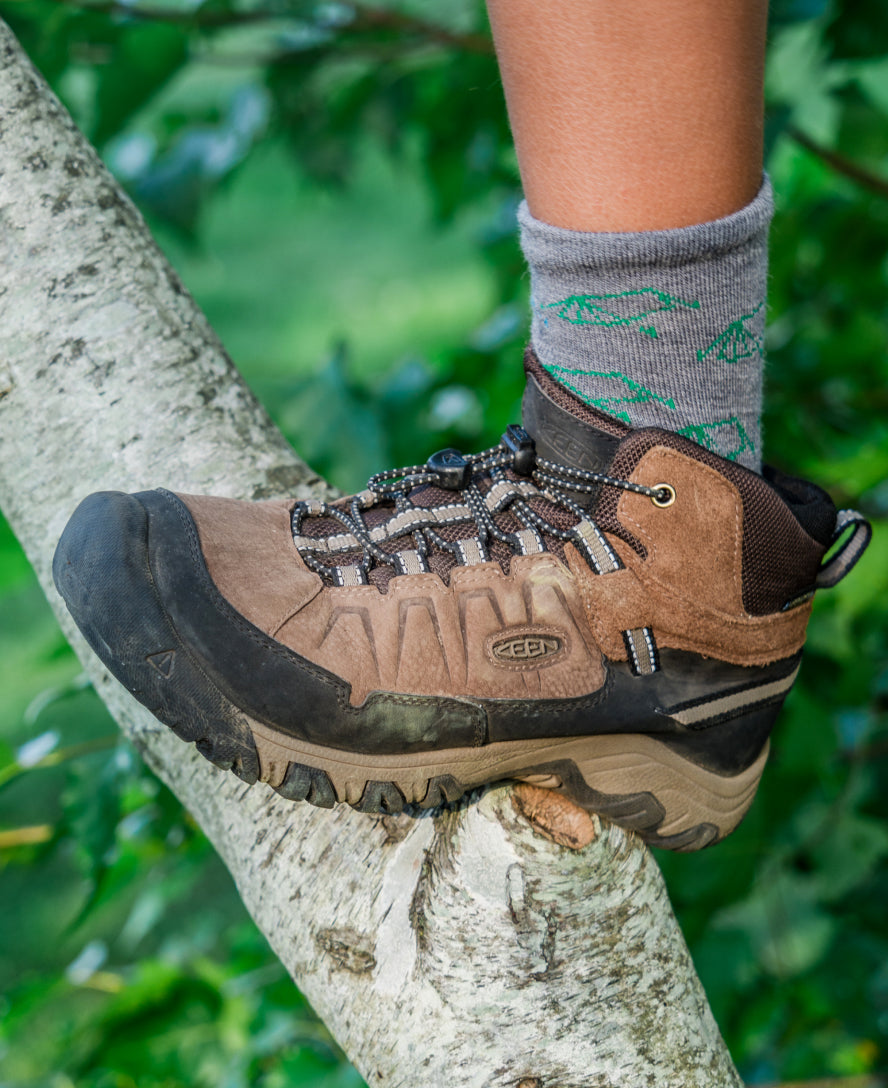 Big Kids' Targhee IV Waterproof Hiking Boot Bison/Brindle / Keen