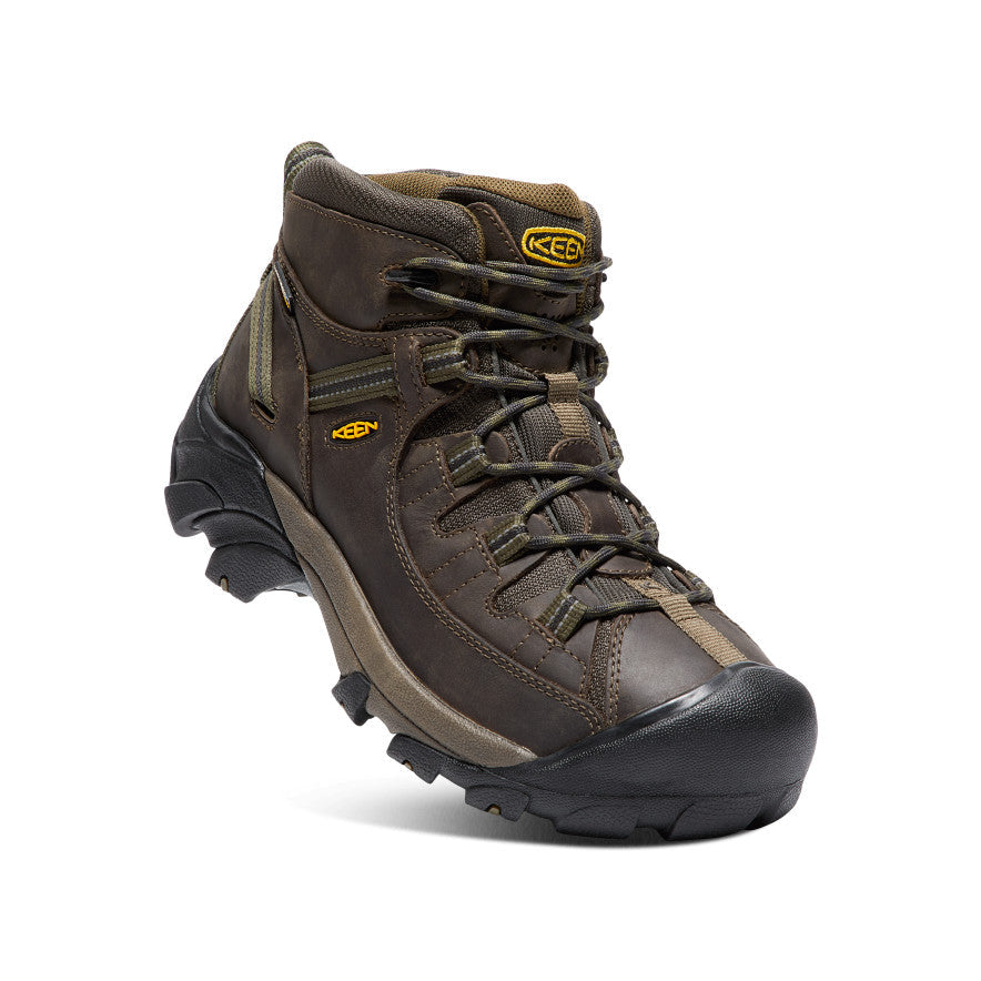 Men's Targhee II Waterproof Mid Wide Canteen/Dark Olive / Keen