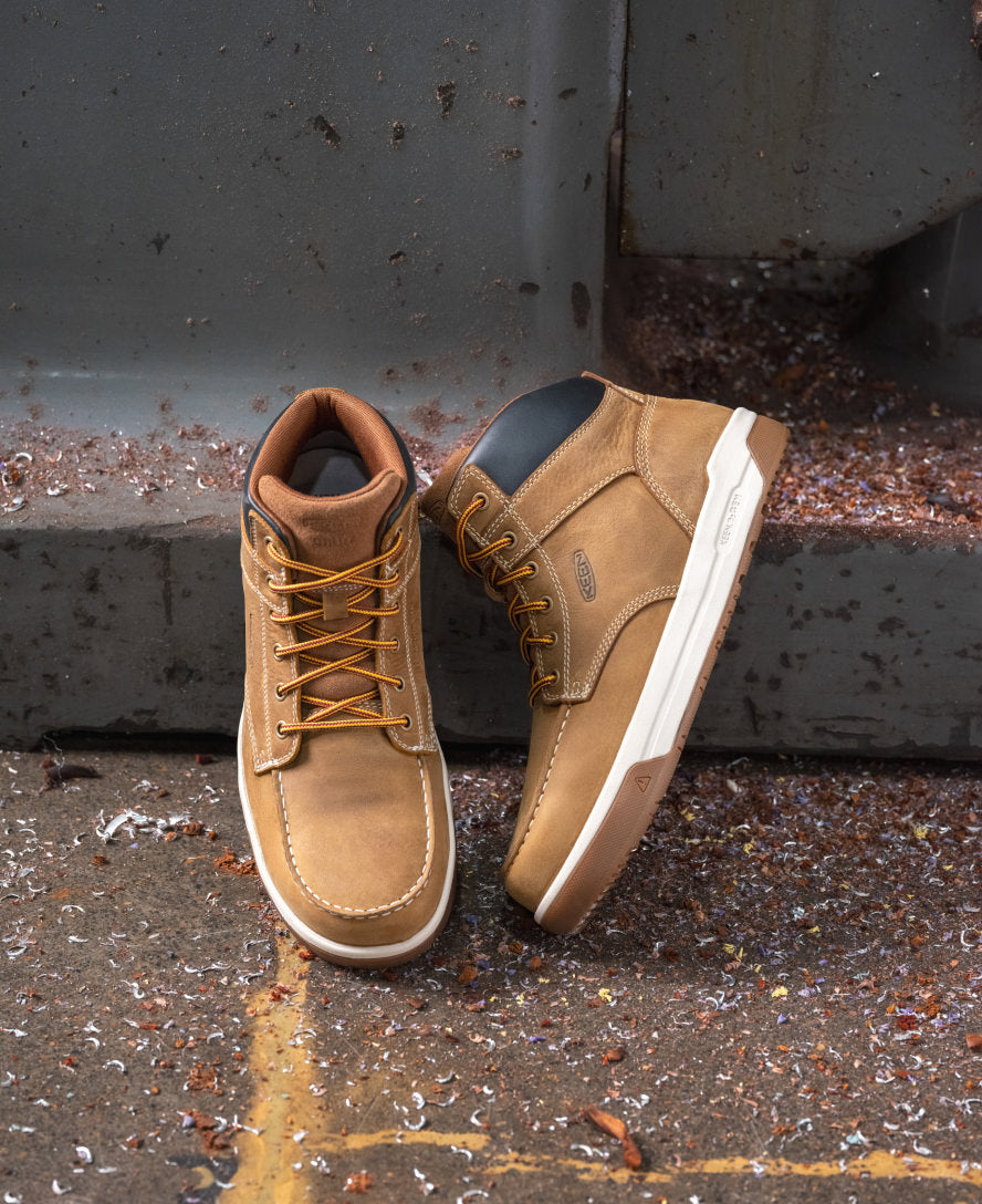 Men's Gibson Waterproof Work Boot (Carbon Toe) Belgian/Gum / Keen