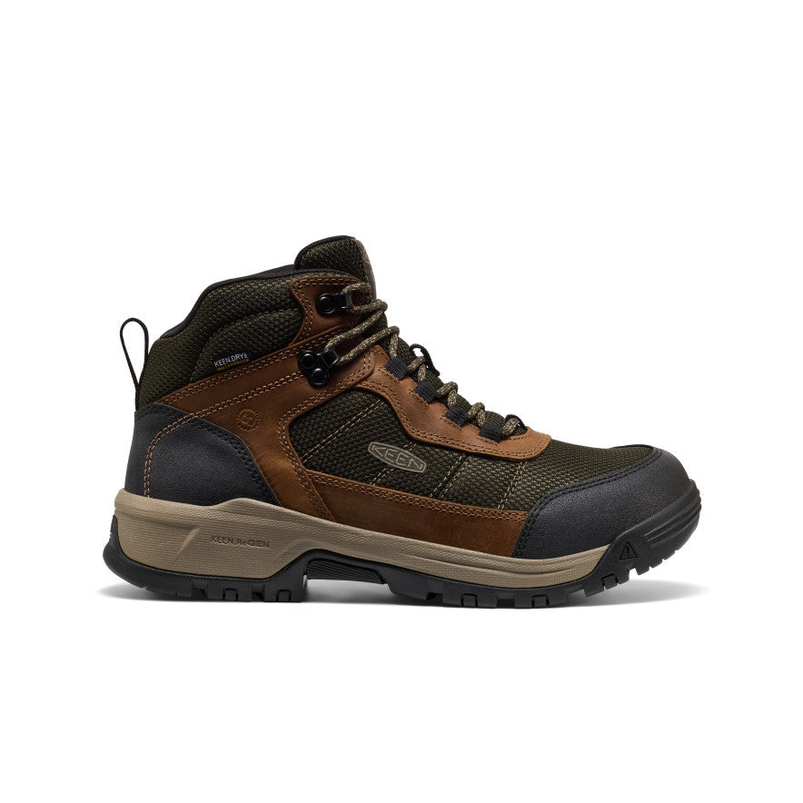 Men's Skokie Waterproof Work Boot (Soft Toe) Forest Night/Black / Keen