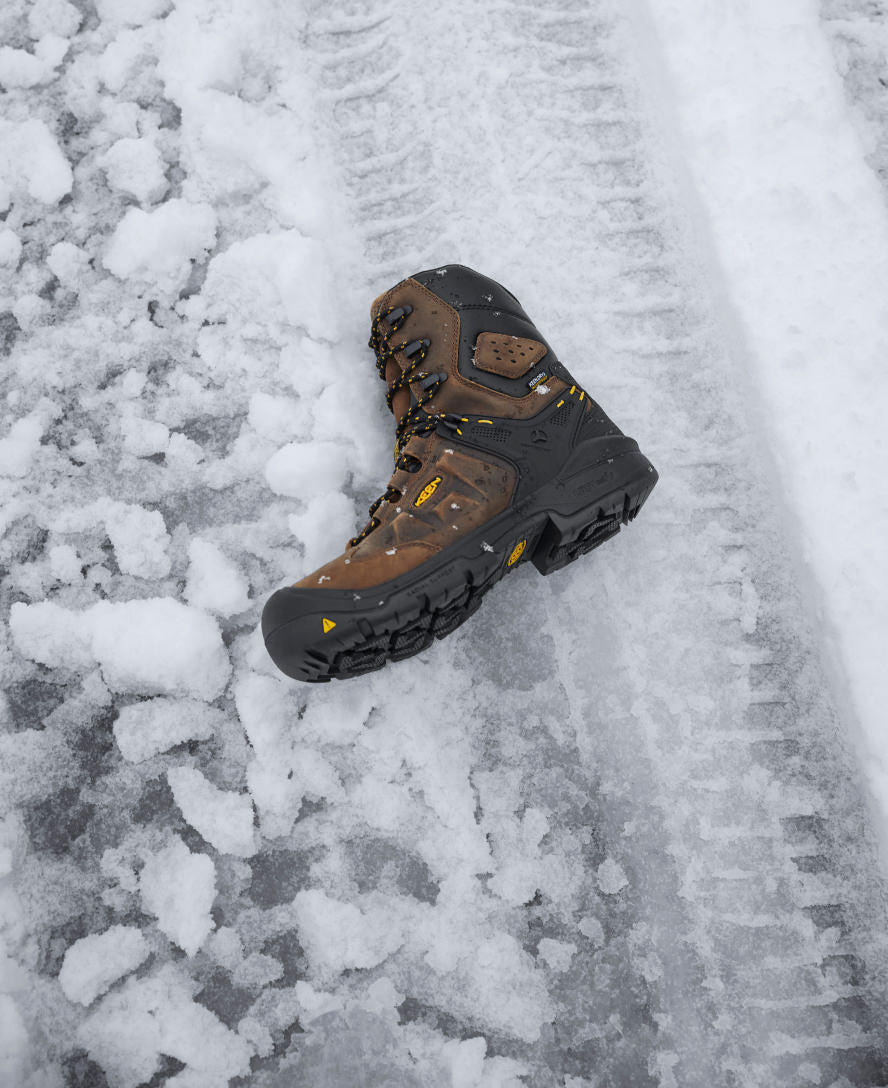 Men's Dover 8" Insulated Waterproof Boot (Carbon Toe) Dark Earth/Black / Keen