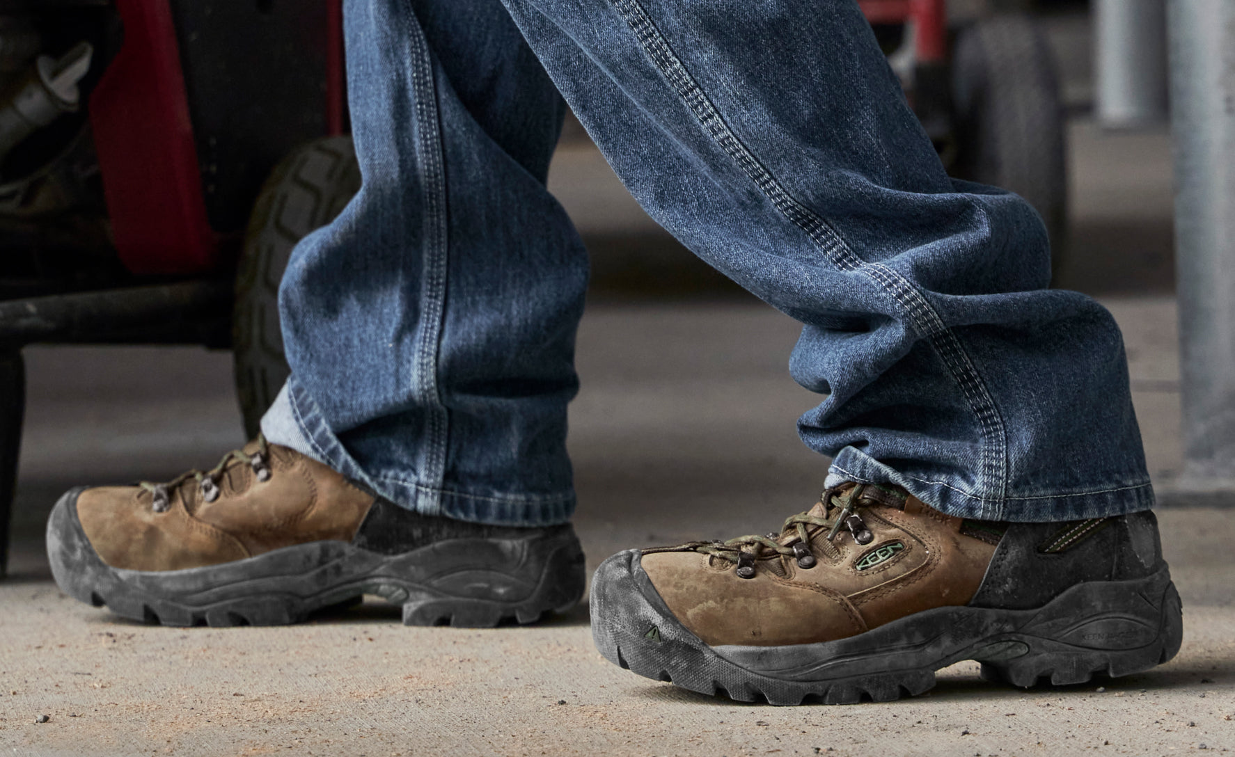 Men's Pittsburgh Energy 6" Waterproof Boot (Soft Toe) Cascade Brown/Greener Pastures / Keen
