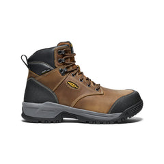 Men's Evanston 6" Insulated Waterproof Boot (Carbon Toe) Bison/Black / Keen