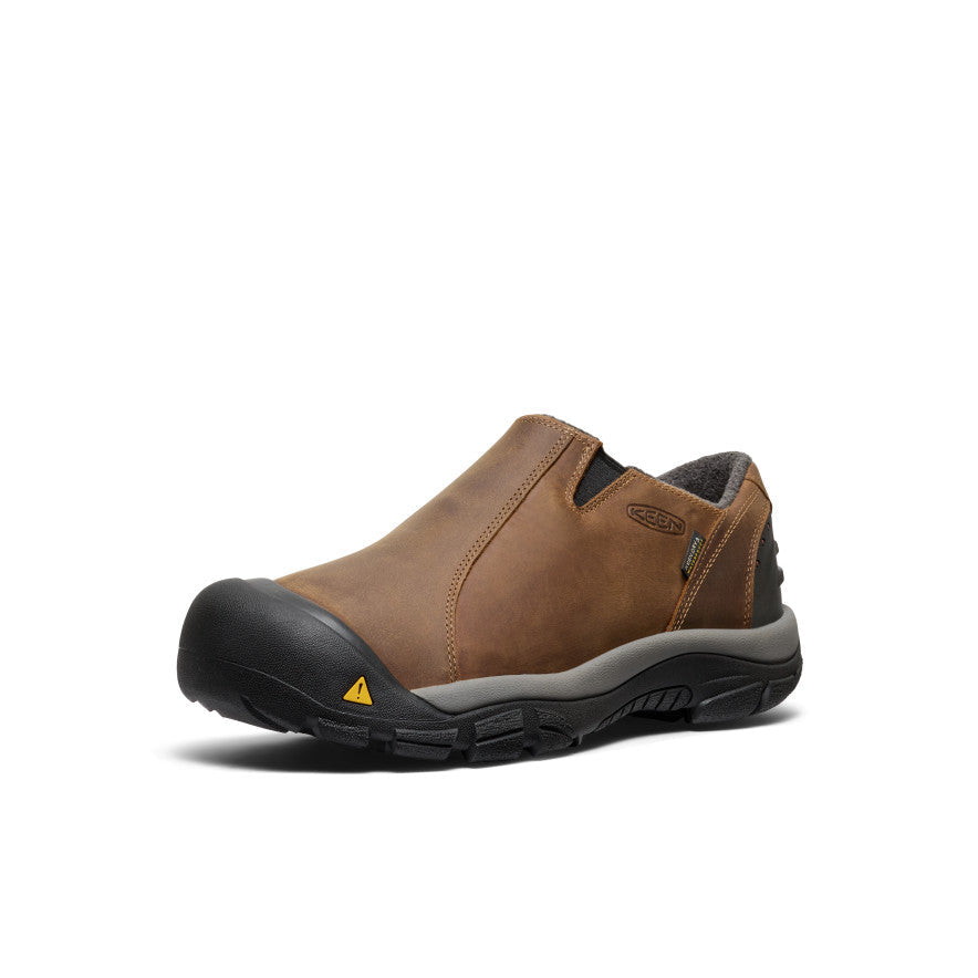 Men's Brixen Waterproof Shoe Wide Slate Black/Madder Brown / Keen