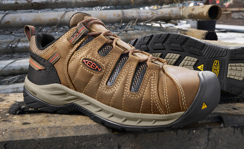 Men's Flint II (Steel Toe) Shitake/Rust / Keen