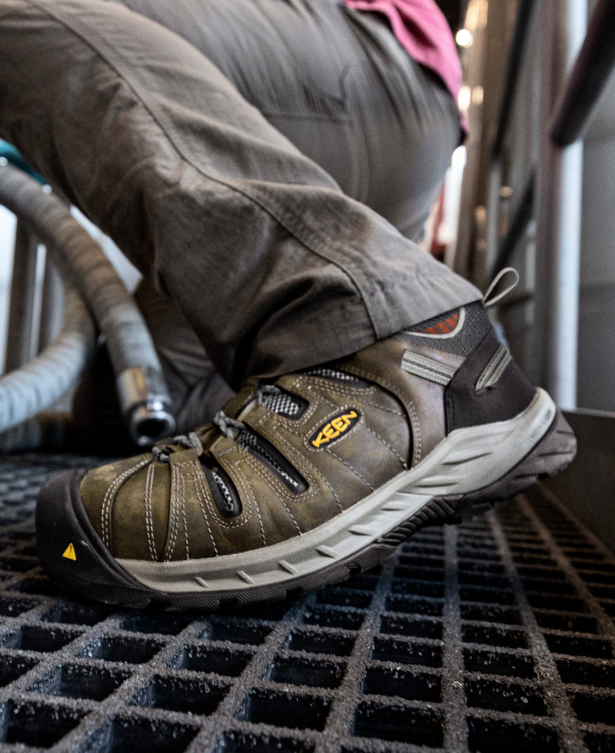 Men's Flint II (Steel Toe) Shitake/Rust / Keen
