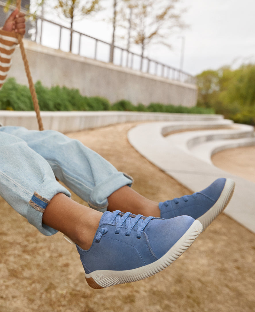 Little Kids' KNX Leather Sneaker Coronet Blue/Vapor / Keen