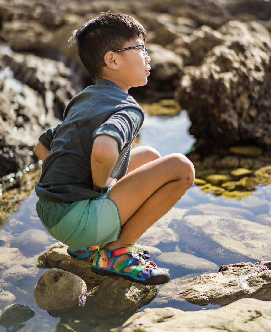 Little Kids' Seacamp II CNX Naval Academy/Chartreuse / Keen