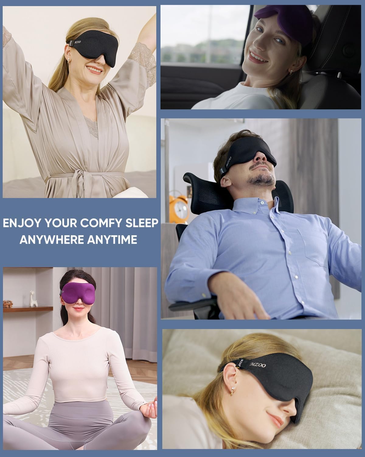MZOO Zero Eye Pressure 3D Sleeping Mask